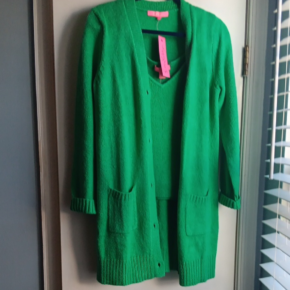 Lilly Pulitzer Vibrant Green Cardigan